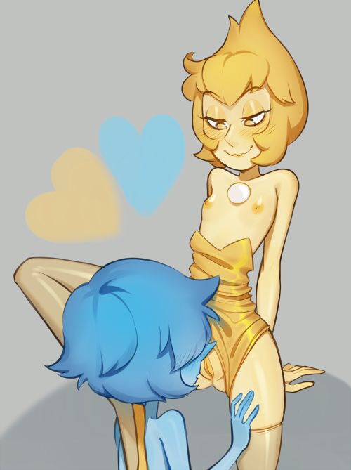 2girls alien alien_girl alien_humanoid blue_hair blue_pearl_(steven_universe) blue_skin blush cartoon_network cunnilingus female female/female female_only gem_(species) licking_pussy multiple_girls small_breasts smokyholes steven_universe yellow_eyes yellow_hair yellow_pearl_(steven_universe) yellow_skin yuri