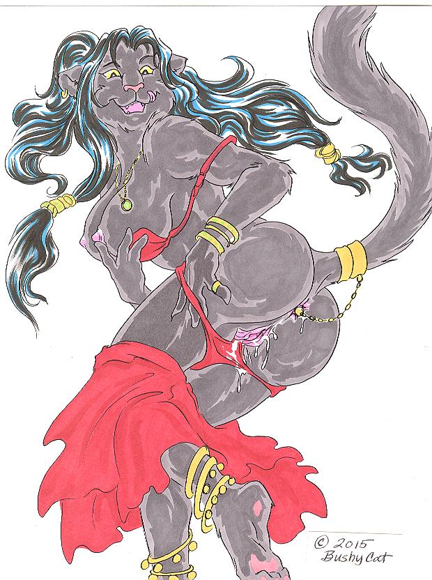 1girls 2015 anthro anus black_body black_fur black_hair black_panther bra breasts bushycat female female_focus female_only furry long_hair long_hair_female nipples panther panties panties_down pussy skirt solo solo_female vagina wet_pussy