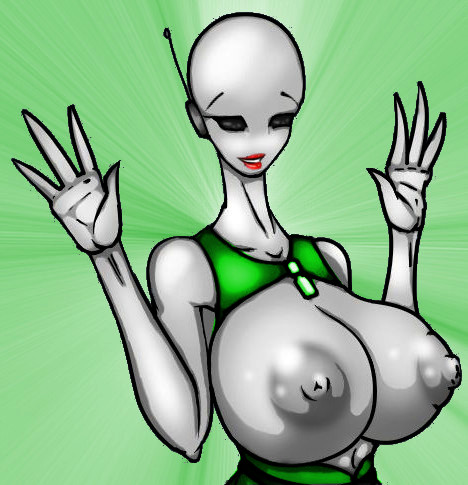 1girls alien alien_girl alien_only american_mythology bald big_breasts breasts classic_alien female_only grey_alien grey_skin huge_breasts monster_girl mxn mythology nipples north_american_mythology public_domain roswell_grey urban_legend zetana_(romman08)