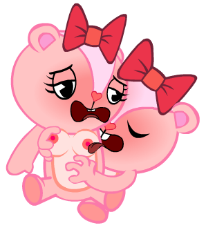 blush blushed blushed_face bow breast_grab breasts chipmunk exposed_breasts exposed_nipples female furry giggles giggles_(htf) happy_tree_friends licking_nipples male male/female nipple_pinch nipple_play nipple_tweak nipples open_mouth pinching_nipple pinching_nipples pink_fur pleasure pleasure_face pleasured_face