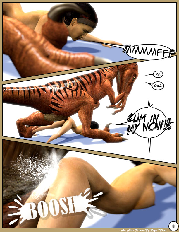 1boy 1girls 3d alyx_vance comic completely_nude completely_nude_female cum cum_inside dinosaur dinosaur_boy eli_vance english_text female garry's_mod half-life half-life_2 human human_female interspecies male nude nude_female raptor sex straight talking text