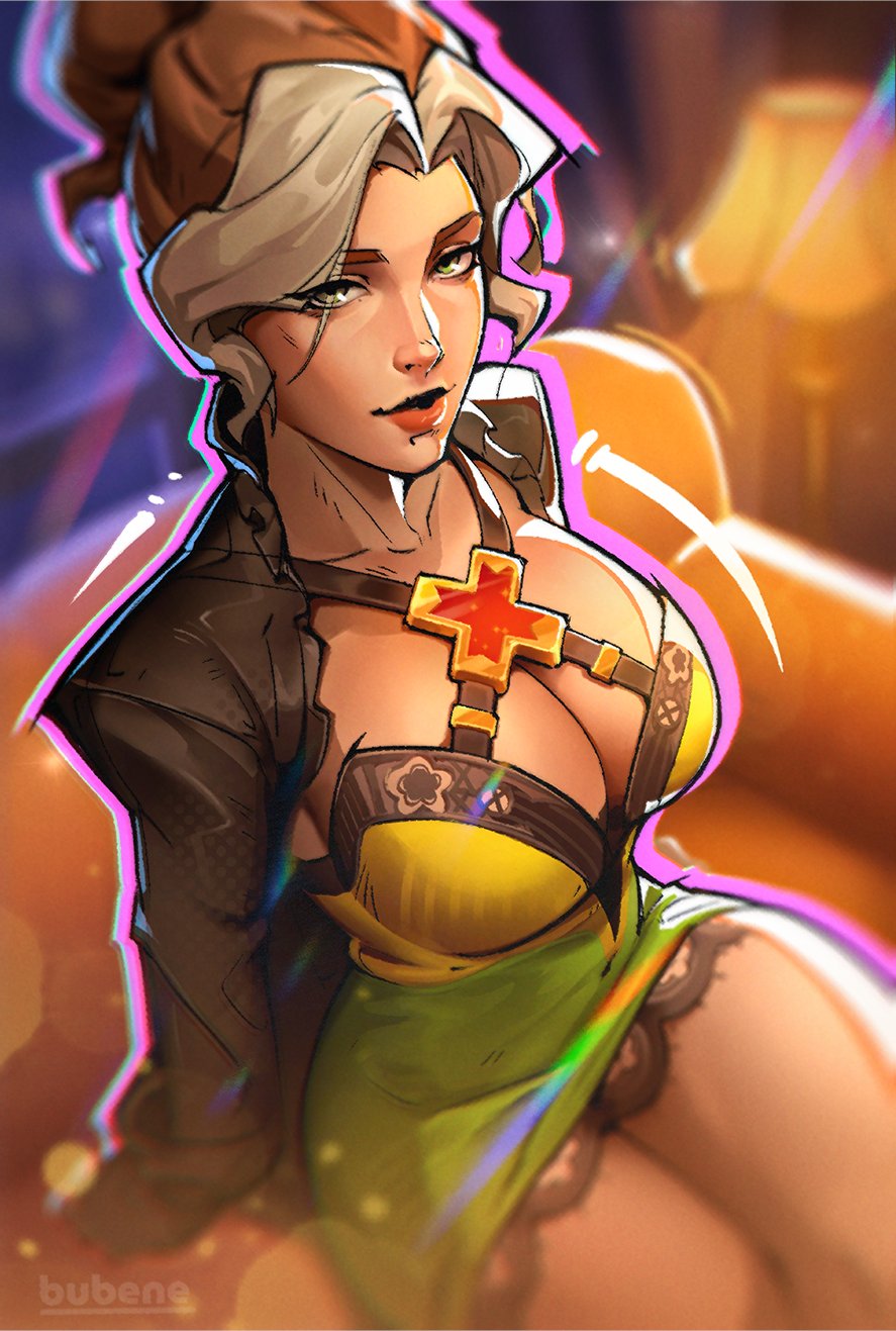 1girls, 2d, big ass, big breasts, bubene, cleavage, female, female only, marvel, marvel rivals, pajamas, rogue (marvel rivals), rogue (slumber sugah), rogue (x-men), solo, thick thighs