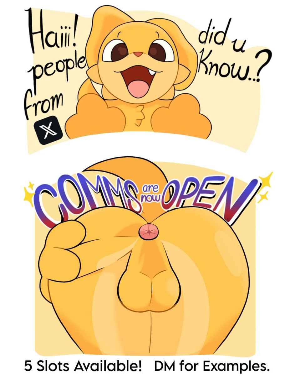 1boy, andy, anthro, anthro only, anus, anus focus, anus peek, artist request, ass, ass focus, balls, ballsack, bending over, bent over, butt, butt focus, canid, canine, comic, comic page, commissions open, cub, floppy ears, furry, furry male, furry only, looking at viewer, male, male cub, male only, mascot horror, showing anus, showing ass, showing off, showing off ass, smile, smiling, smiling at viewer, spread anus, spread ass, spread butt, spreading, spreading anus, spreading ass, spreading butt, spreading butt cheeks, staring at viewer, text, tight anus, tight ass, tight asshole, turned around, turning around, twitter, twitter logo, yellow body, yellow fur, young, young anthro, young male, younger anthro, younger male