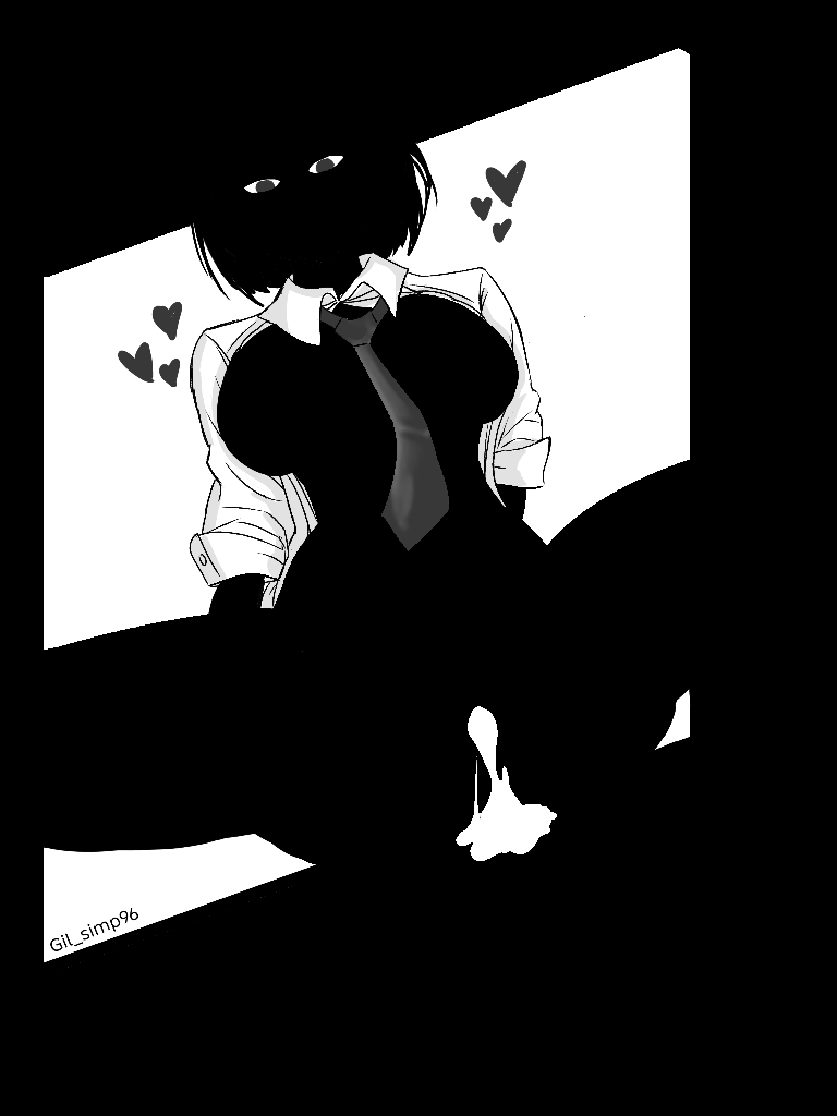 1female, 1girl, 1girls, 2026, 2d, 2d (artwork), 2d art, 2d artwork, arms, average breasts, black body, black hair, black pupils, black skin, boobies, boobs, breasts, collar, collared shirt, colored, cuffs (clothing), cum, cum in pussy, cum inside, cum out pussy, cum spill, digital, digital art, digital drawing, digital drawing (artwork), digital media, digital media (artwork), entity, eyes, female, female focus, female only, female solo, girl, girl focus, girl only, girl solo, gray tie, grey tie, head, hearts, legs apart, legs open, legs spread, looking at cum, looking down, medium breasts, nate hand gesture, neck, neck tie, necktie, necktie between breasts, open legs, open shirt, pixiv link, shirt, shirt open, short hair, shoulder length hair, simple background, solo, solo female, solo focus, solo girl, solo only, spread legs, tagme (artist), tie, tie between breasts, topwear, unknown species, unusual anatomy, unusual genitalia, watermark, white background, white collar, white collared shirt, white cuffs, white sclera, white shirt, white top, white topwear