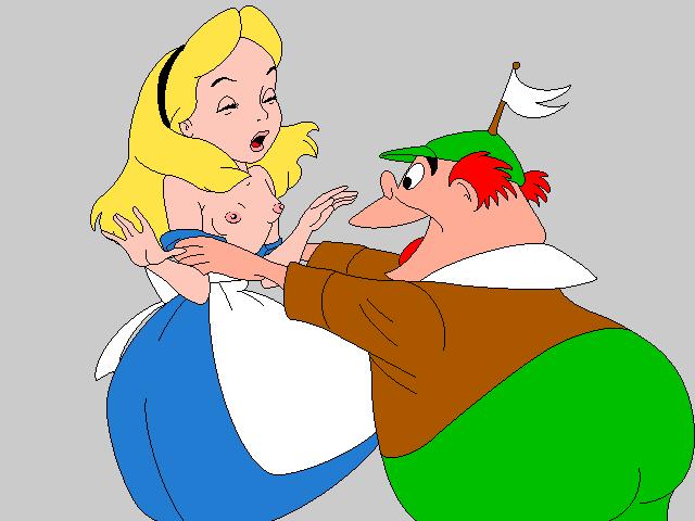 alice_(disney) alice_in_wonderland alice_in_wonderland_(1951_film) alice_liddell disney nipples straight_hair tagme tweedledee_(disney)