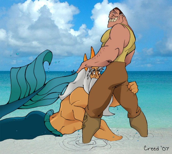 2007 clayton creed crossover disney king_triton male male_only multiple_males oral tagme tarzan_(1999_film) the_little_mermaid yaoi