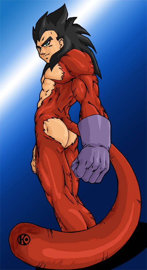 1boy ass bare_ass big_penis black_hair butt dragon_ball dragon_ball_gt flaccid gay green_eyes long_hair looking_at_viewer looking_back male male_focus male_only muscle muscular muscular_male naked nude nude_male penis penis_out purple_gloves red_eyeshadow red_fur red_tail sakuseii solo spiky_hair straight_hair super_saiyan_4 tagme tail uncensored vegeta watermark yaoi