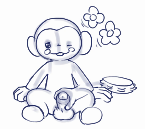 argon_vile balls disembodied_hand flower handjob male male_only mammal monkey monochrome musical_instrument one_eye_closed penis plant primate rhythm_heaven sex sketch solo_focus tambourine tambourine_monkey_(rhythm_heaven) toward_viewer uncut