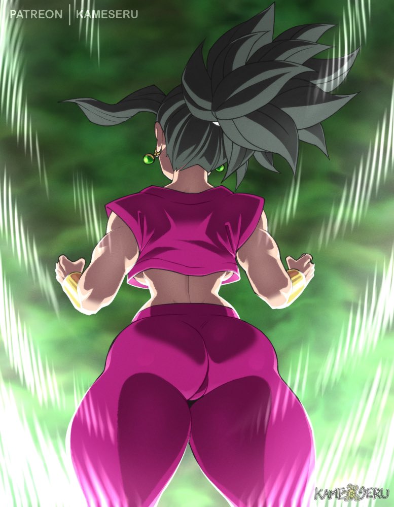 1girls ass_focus back_focus back_view butt dragon_ball dragon_ball_(series) dragon_ball_super female female_only fully_clothed kameseru kefla saiyan solo solo_female solo_focus universe_6/universe_7