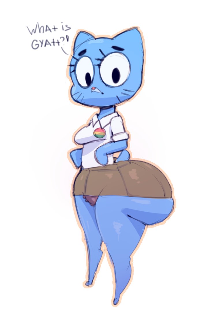 ass, ass focus, big ass, clothed, female, female only, huge ass, hyper ass, mishkanarium, nicole watterson, sideass, the amazing world of gumball, underass