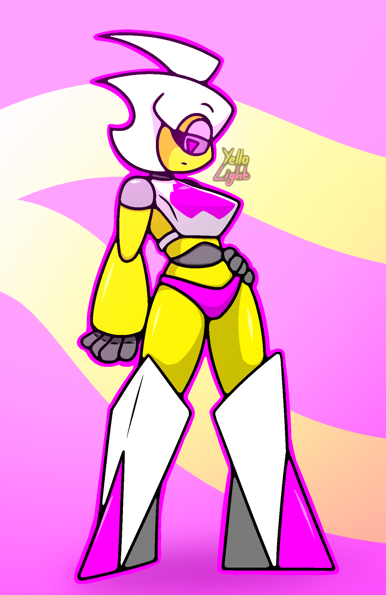 1girls female_focus female_only geometry_dash no_sex panties redesign robot robot_girl trianna_(yellolight) yellolight