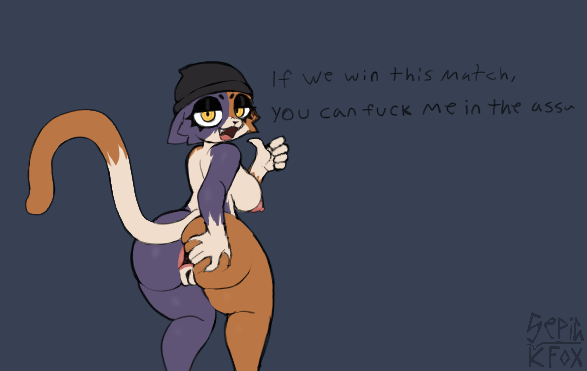 anthro anus areola ass beanie big_butt breasts calico_cat clothing dialogue domestic_cat epic_games eyelashes felid feline felis female fortnite fur genitals gesture hat headgear headwear looking_at_viewer looking_back looking_back_at_viewer mammal meow_skulls_(fortnite) mostly_nude multicolored_body multicolored_fur nipples offering_sex offering_to_viewer pointing pointing_at_self presenting pussy sepiakfox side_boob solo spread_anus spread_butt spreading text yellow_eyes