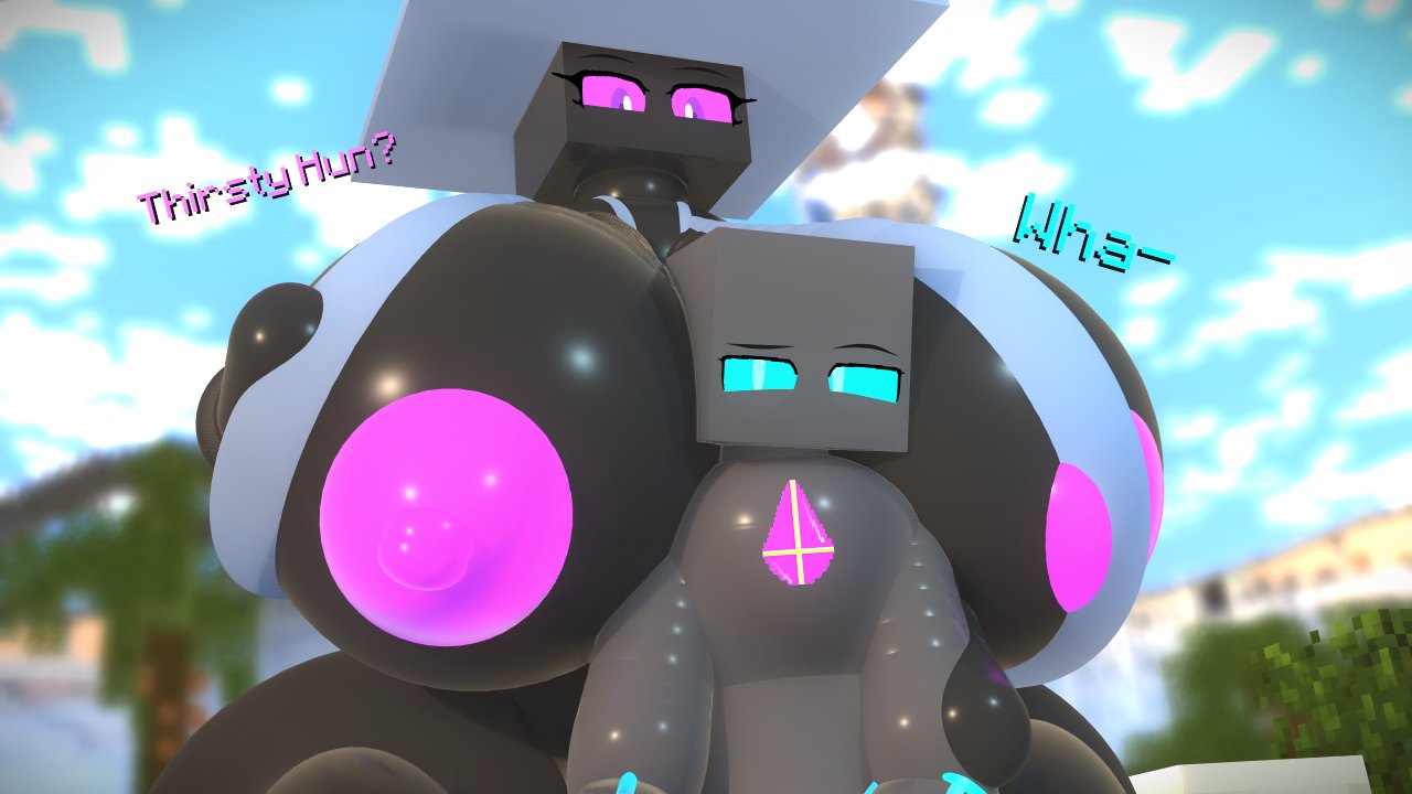 3d 3d_(artwork) ass_bigger_than_head beach between_breasts bikini breasts_bigger_than_head breasts_out casual casual_nudity dumptruck_ass enderlady_(hbtheender) enderman enderwoman female hb_(hb_the_ender) hbtheender huge_ass huge_breasts hyper_ass hyper_breasts inner_sideboob minecraft mother_and_son public public_nudity sideass sideboob sling_bikini small_bikini sunscreen teasing