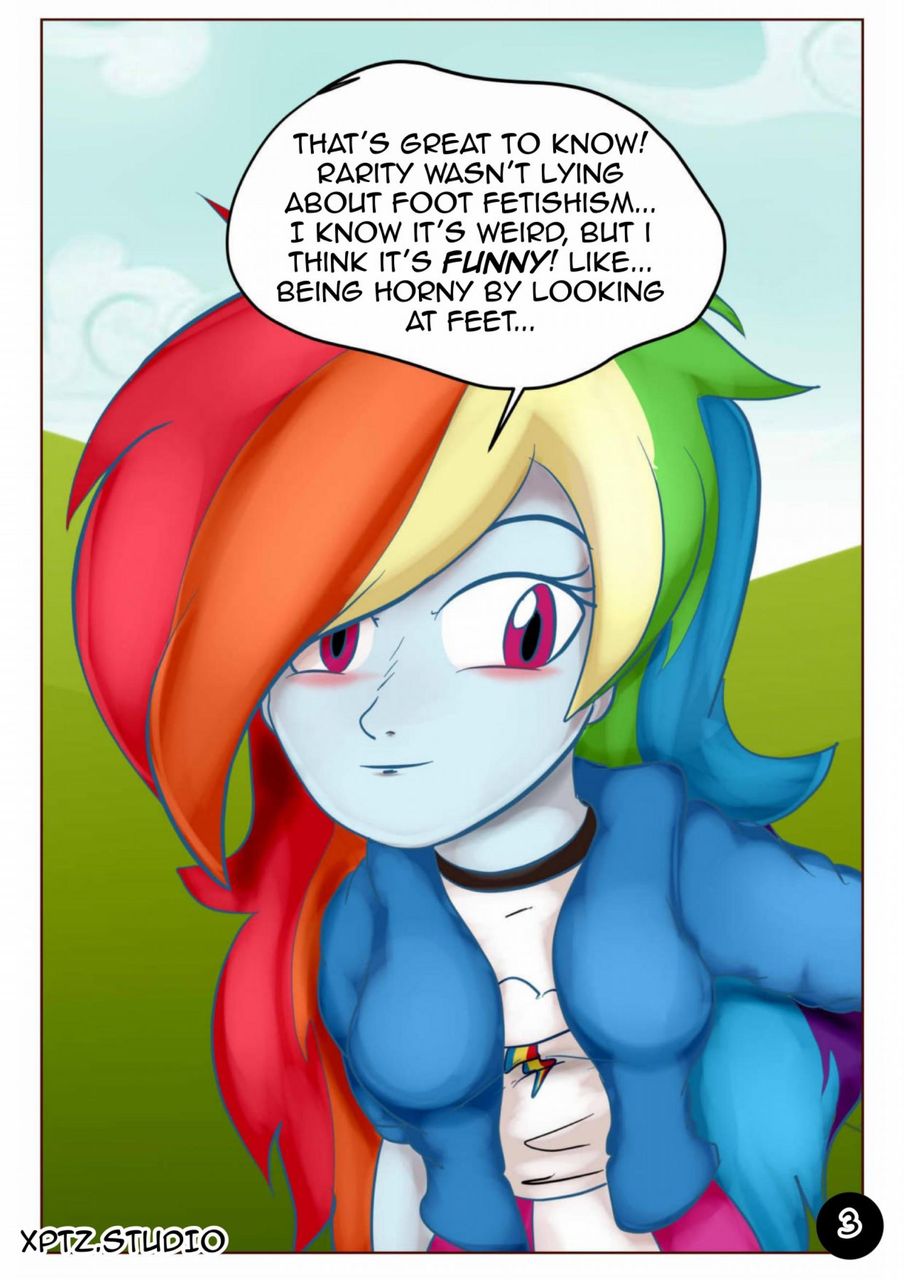 comic dialogue equestria_girls foot_fetish my_little_pony rainbow_dash_(mlp) talking_to_viewer xptzstudios