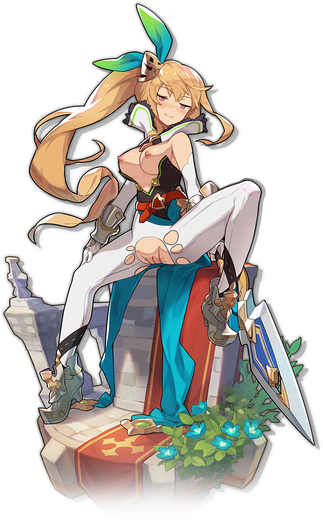 breasts cygames dragalia_lost edit elisanne legs_spread nintendo nipples ptdmca