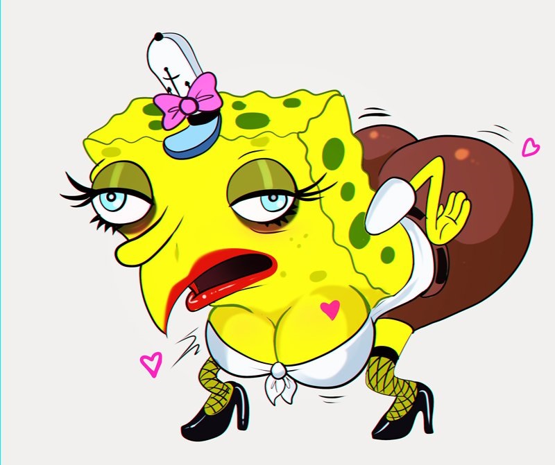 1girls, animate inanimate, anthro, aplysina fistularis, aquatic, ass, ass up, big ass, big breasts, big butt, blue eyes, bow, breasts, bubble ass, bubble butt, clothed, clothing, cross-eyed, dan schneider's fault, dirty dan did this, eyelashes, fat ass, female, female only, fishnet, fishnet legwear, footwear, furry, furry female, furry only, hat, headgear, heart, high heels, humor, legwear, lipstick, long nose, makeup, marine, meme, mocking, nickelodeon, nightmare fuel, open mouth, pants, rule 63, sea sponge, shadman, shirt, shoes, simple background, smooth skin, solo, sponge, spongebob squarepants, spongebob squarepants (character), stockings, tattoo, what, where is your god now, white background, why, yellow body
