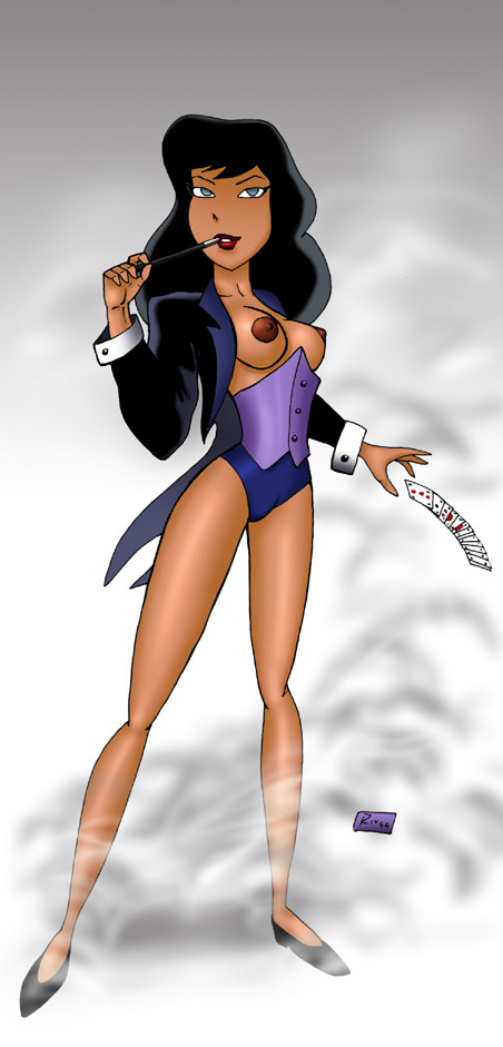 1990s 1999 1girls 20th_century black_hair breasts dc_comics dcau female female_only justice_league justice_league_unlimited long_hair miravi nipples smooth_skin solo tagme zatanna