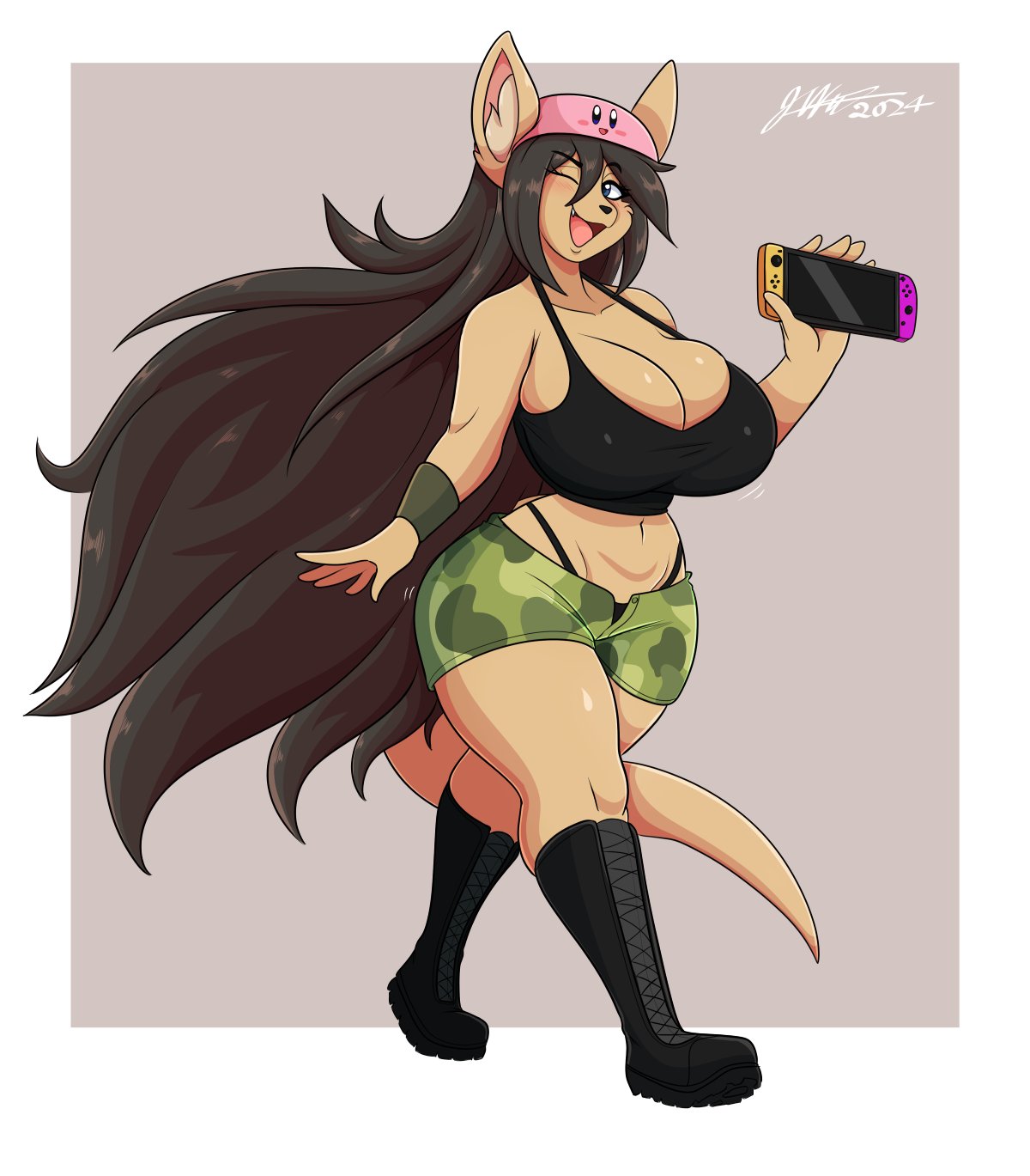 anthro artjwink big_breasts breasts female jwinkz tagme thick_thighs wide_hips