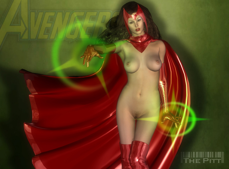 3d avengers female female_only human marvel marvel_comics mutant_(marvel) scarlet_witch solo straight_hair the_pitt wanda_maximoff x-men