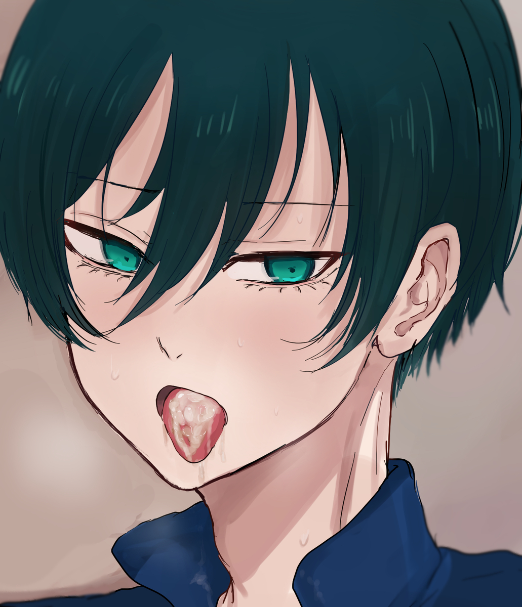 blue_lock feminine gay itoshi_rin open_mouth skinny yaoi young