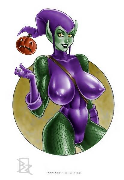 blitzart01 female green_goblin marvel rinaldi rule_63 smooth_skin solo spider-man_(series)