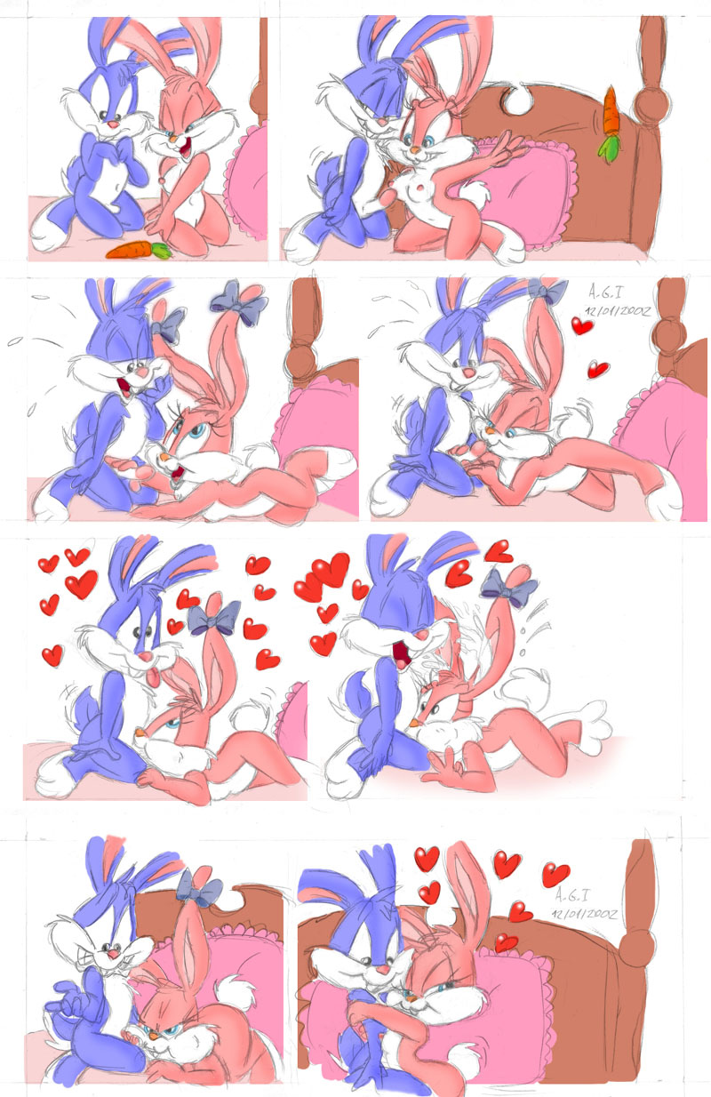 1boy 1boy1girl 1girls andybunny anthro babs_bunny blowjob blue_fur breasts buster_bunny canon_couple colored comic cum cum_explosion cum_in_mouth cum_in_throat cum_inside duo fellatio female fur heart hug lagomorph leporid male mammal medium_breasts nipples nude nude_female nude_male oral penis penis_grab pink_fur rabbit sequence sex signature straight sweat tiny_toon_adventures uncensored warner_brothers watermark young