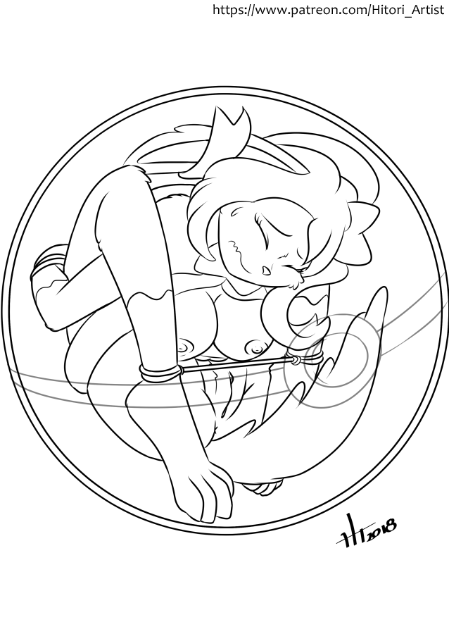 anthro bondage bound eeveelution female hitori09 inside_poke_ball monochrome nintendo nipples pokémon_(species) poke_ball pokemon pokemon_(species) pokemon_xy sylveon text video_games watermark