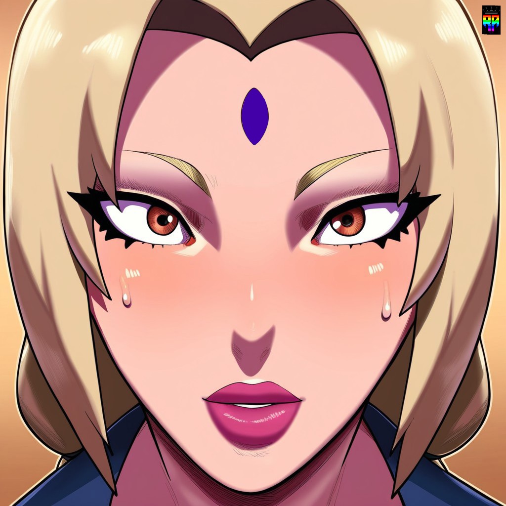 ai_generated big_lips cute_face juicy_lips naruto naruto_(series) repartz tsunade