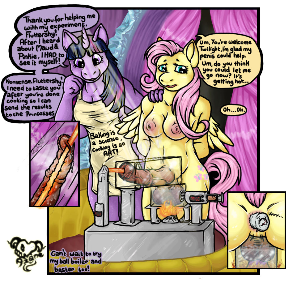 2futas anal anal_sex animal_genitalia animal_penis anthro apron areolae azane balls boiling breasts clothing cock_and_ball_torture cooking cooking_vore curvy dark-skinned_futanari dialogue dickgirl/dickgirl dildo duo equine equine_penis erect_nipples erection fire fluttershy_(mlp) friendship_is_magic furry futa_only futa_sans_pussy futa_urethral_insertion futa_with_futa futadom futanari futasub horn horsecock huge_balls huge_penis implied_cannibalism intersex intersex/intersex large_breasts mammal my_little_pony naked_apron nipples nude pegasus penetration penis penis_cooking sex_toy standing steam twilight_sparkle_(mlp) unicorn urethral urethral_insertion urethral_penetration vore wide_hips wings