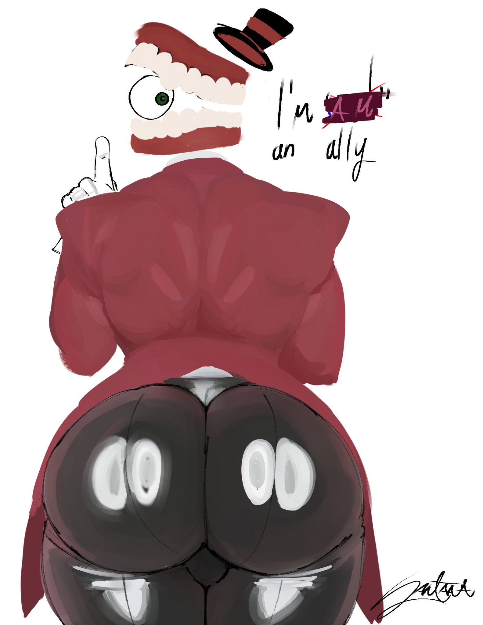 1boy, ass, bara, big ass, big butt, bubble ass, bubble butt, butt, caine (the amazing digital circus), dat ass, dat butt, fat ass, fat butt, freeposers, gay, glitch productions, huge ass, huge butt, large ass, large butt, male, male only, muscular, muscular male, netflix, round ass, round butt, showing ass, solo, teeth, the amazing digital circus, thick ass, thick butt, youtube