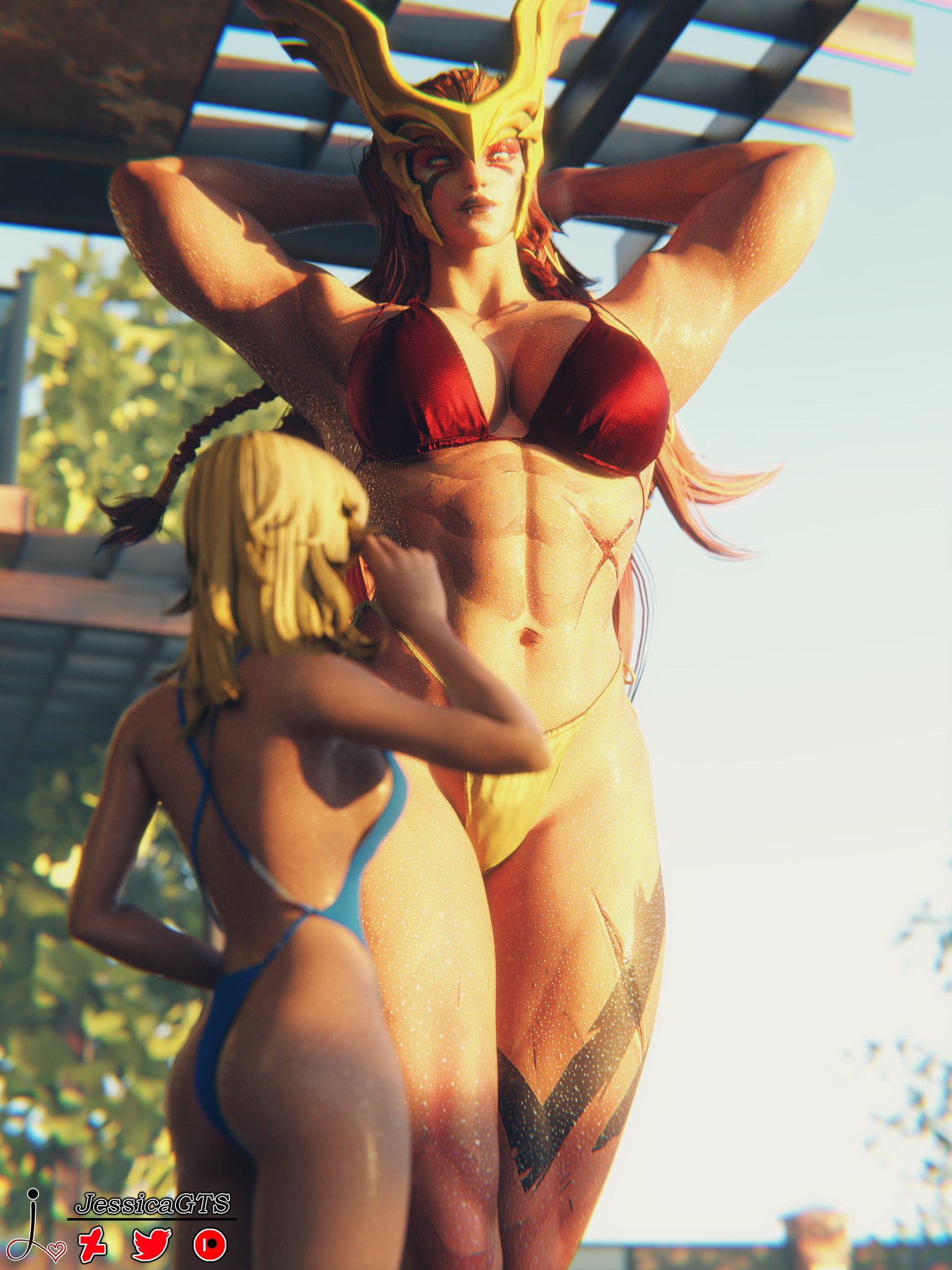 2girls, 3d, angela (aldrif odinsdottir), asgardian, big ass, big breasts, big thighs, breasts, curvaceous, curvy, curvy figure, fantastic four, female, hips, hourglass figure, huge ass, huge breasts, huge thighs, invisible woman, invisible woman (marvel rivals), large ass, large breasts, large thighs, legs, light skin, light-skinned female, marvel, marvel comics, marvel rivals, mature, mature female, muscular, muscular female, size difference, slim waist, sue richards, sue storm, thick, thick hips, thick legs, thick thighs, thighs, thor (series), voluptuous, waist, wide hips, wide thighs, yuri