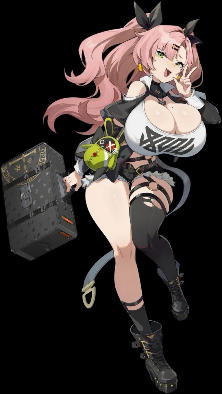 breasts_bigger_than_head edit hoyoverse huge_breasts nicole_demara solo_female third-party_edit video_games zenless_zone_zero