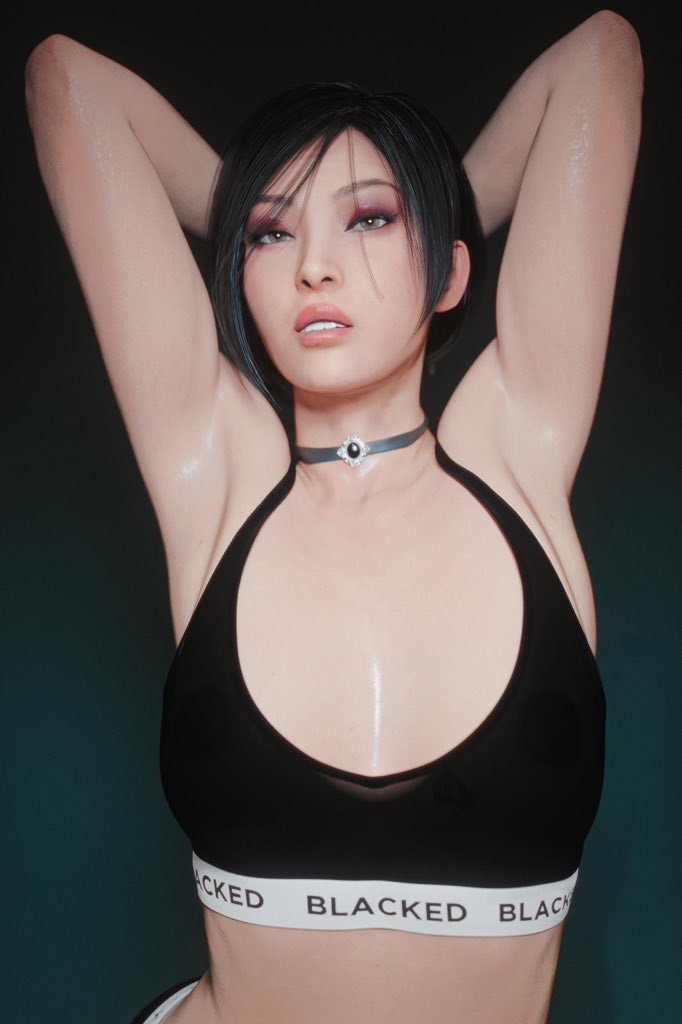 1girls, 3d, ada wong, ada wong (adriana), asian, asian female, big boobs, big breasts, blacked, blacked asian, blacked clothing, blacked female, boobs, breasts, capcom, clothed, clothed female, collar, female, female focus, female only, light skin, light-skinned female, looking at viewer, resident evil, resident evil 2, resident evil 2 remake, resident evil 4, resident evil 4 remake, seductive body, video game character