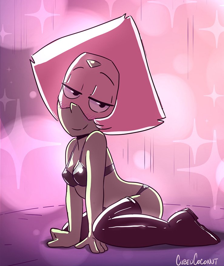 cubedcoconut, female, green body, lingerie, panties, peridot (steven universe), socks, steven universe