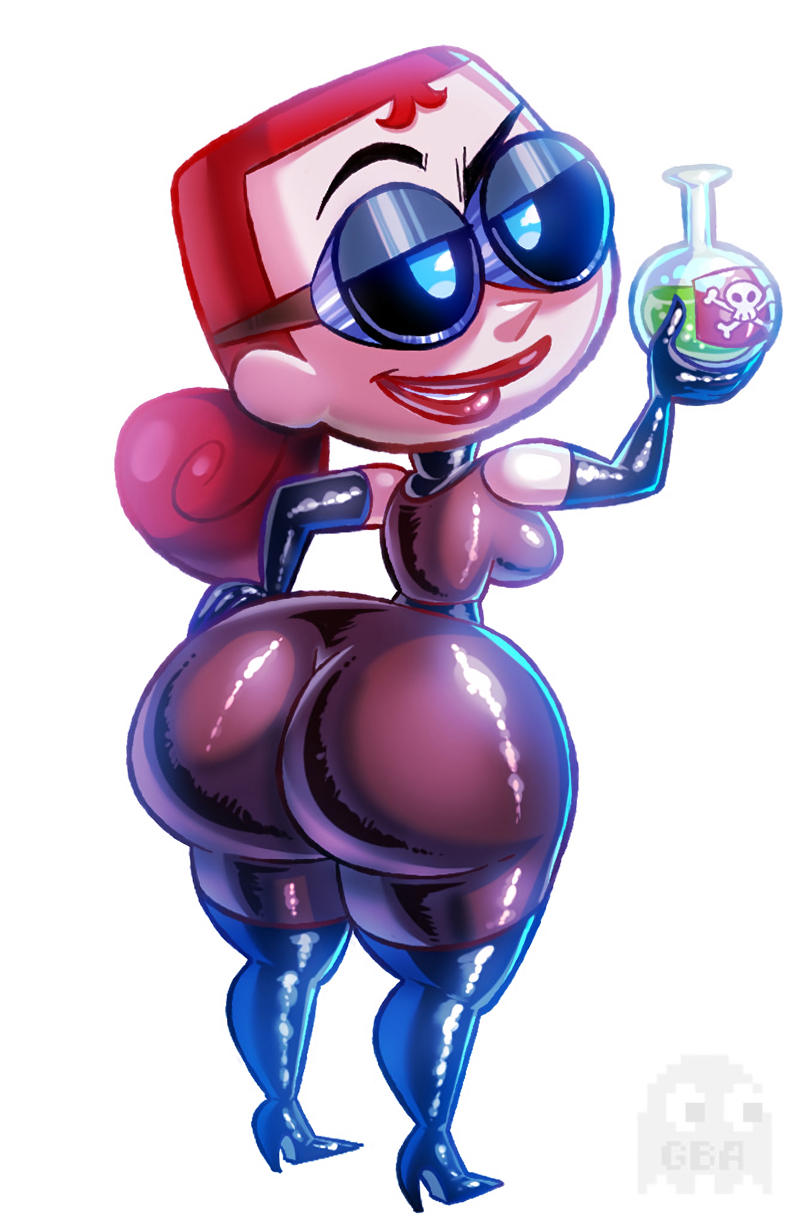 ass, big ass, bottom heavy, breasts, cartoon network, evil con carne, female, goodbadartist, huge ass, major dr. ghastly, scientist, the grim adventures of billy and mandy, y shaped butt crack