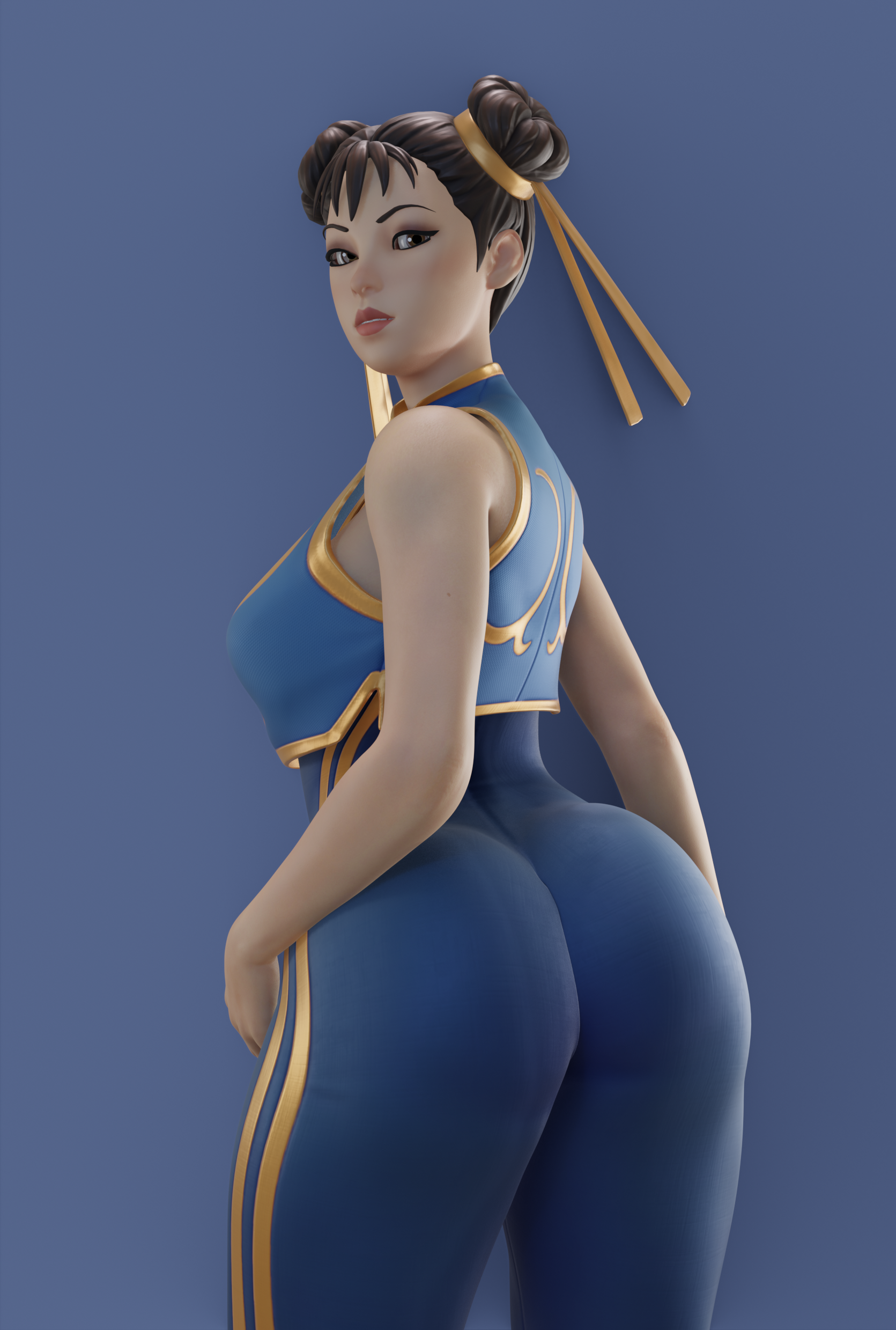 ass, chun-li, chun-li (fortnite), female, fortnite, javier 323, street fighter