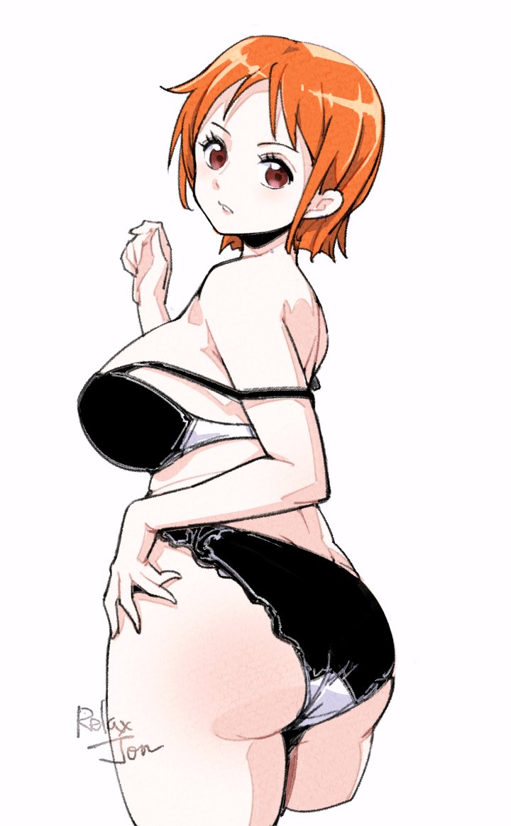 ass ass_focus hourglass_figure nami one_piece relaxjon solo_female wide_hips