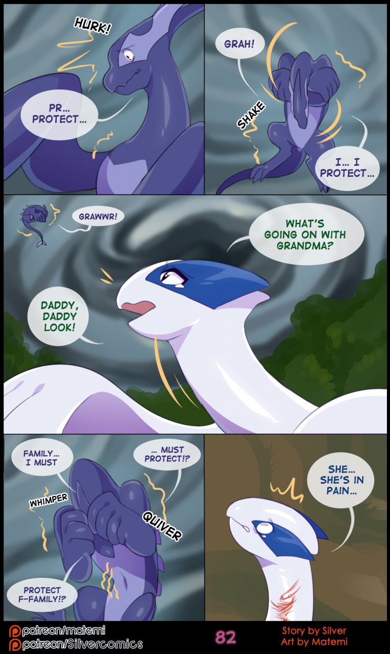 ambiguous_gender comic detailed_background duo english_text feral legendary_pokémon lugia matemi nintendo outside page_82 pokemon pokemon_(species) silver_soul text video_games