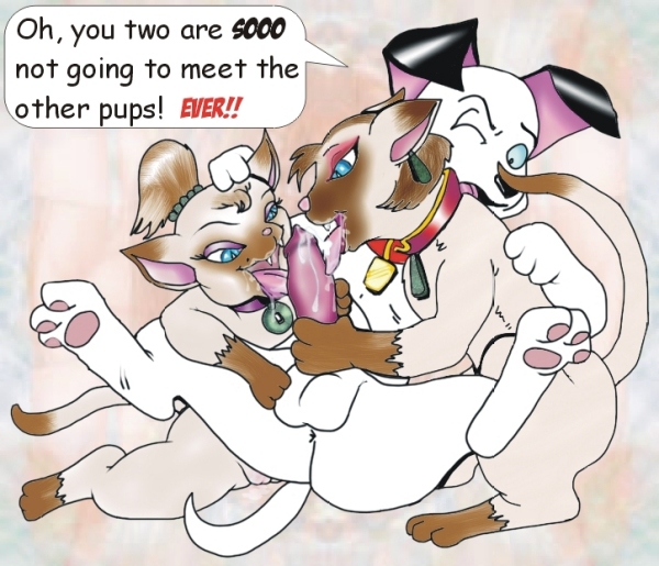 101_dalmatians canine disney dog eric_the_red feral fur handjob lucky_(101_dalmatians) penis tagme testicles