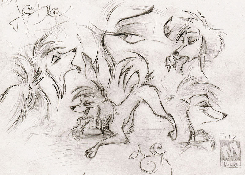 all_dogs_go_to_heaven canine dog don_bluth female female_only feral furry monochrome penis rough_sketch sasha_la_fleur tagme