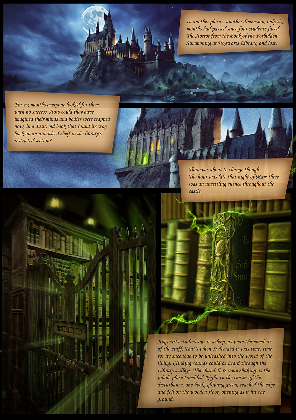 castle english_text harry_potter hogwarts house lovecraftian_(genre) ninjartist no_humans tagme