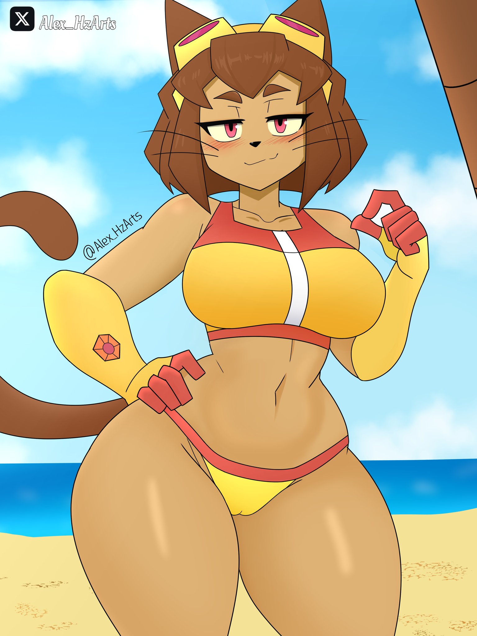 1girls, alex hzarts, anthro, ass, big breasts, breasts, female, female focus, female only, gameoverse, glitch productions, huge ass, huge breasts, kit (gameoverse), large ass, large breasts, solo, thick thighs, thighs, wide hips