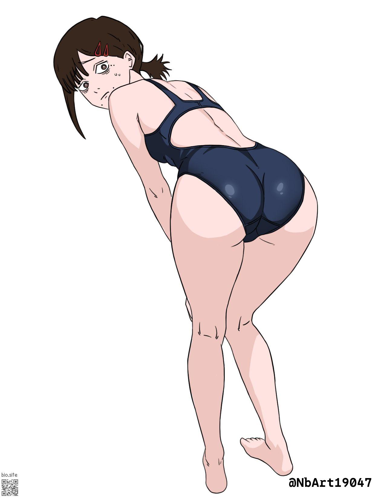1girls solo female_only female female_focus short_hair elbows shoulders fingers sideboob medium_breasts breasts ass thighs thick_thighs legs knees calves ankles feet toes groin slim_waist slim_female narrow_waist slender_waist slender_body lean_figure wide_hips white_background simple_background full_body highres high_resolution standing looking_at_viewer digital digital_media digital_art digital_drawing digital_media_(artwork) digital_drawing_(artwork) 2d 2d_(artwork) 2d_artwork drawing chainsaw_man kobeni_higashiyama brown_hair brown-haired_female brown_eyes brown-eyed_female white_pupils adult adult_female mature_female mature hairclip hair_clip hairclips hair_clips mole mole_on_body mole_on_face mole_under_eye mole_under_mouth mole_on_cheek japanese_female japanese_girl japanese_woman nervous nervous_face nervous_expression shy_girl shy_female nervous_female shy shy_expression looking_back looking_back_at_viewer tilted_head head_tilt short_ponytail ponytail nbart19047 leaning leaning_forward bent_forward bent_over back median_furrow shoulder_blades butt ass_cleavage ass_crack thick_ass thick_butt gluteal_fold legs_closed legs_together thighs_together legs_together_feet_apart knees_together knees_together_feet_apart kneepits hand_on_thigh hands_on_thighs hand_on_own_thigh hands_on_own_thighs touching_thigh touching_thighs touching_own_thigh touching_own_thighs hand_on_leg hands_on_legs hand_on_own_leg hands_on_own_legs touching_leg touching_legs touching_own_leg touching_own_legs bare_skin bare_shoulders bare_arms bare_hands bare_hips bare_back bare_thighs bare_legs bare_knees bare_calves barefoot bare_toes exposed_skin exposed_shoulders exposed_arms exposed_hips exposed_back exposed_thighs exposed_legs exposed_toes posing posing_for_the_viewer clothing_cutout back_cutout curvy curvy_figure curvy_body curvy_female curvy_hips curvy_ass curvaceous curvaceous_figure curvaceous_body curvaceous_female curvaceous_hips voluptuous voluptuous_figure voluptuous_body voluptuous_female voluptuous_woman voluptuous_ass from_above viewed_from_above rear_view back_view behind_view from_behind viewed_from_behind child_bearing_hips fertile_hips baddie bewitching_thighs