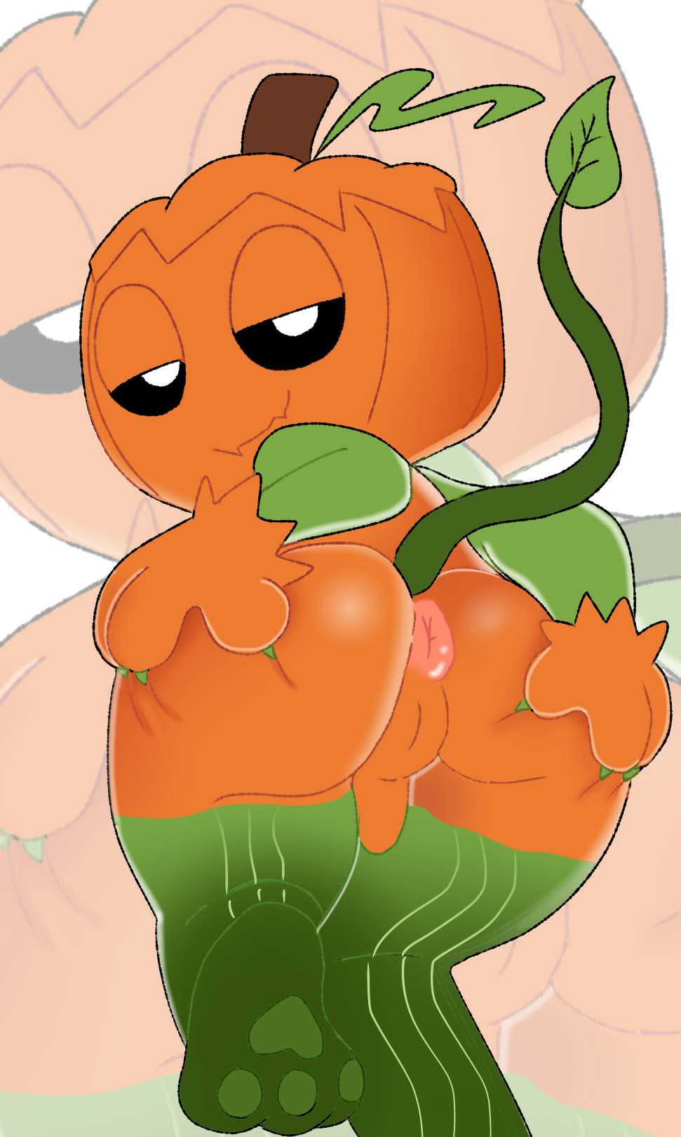 1boy, 2026, ass, ass focus, bedroom eyes, butt, butthole, clawed fingers, cub, dandy's world, dandys world, deadtoons, fragmentedfilth, fuck me eyes, gourdy (dandy's world), hands on ass, mascot horror, paws, presenting anus, presenting ass, presenting hindquarters, pumpkin, pumpkin head, roblox, shortstack, shortstack femboy, shortstack male, small penis, smaller male, solo, solo male, tail, tiny penis, young, young male