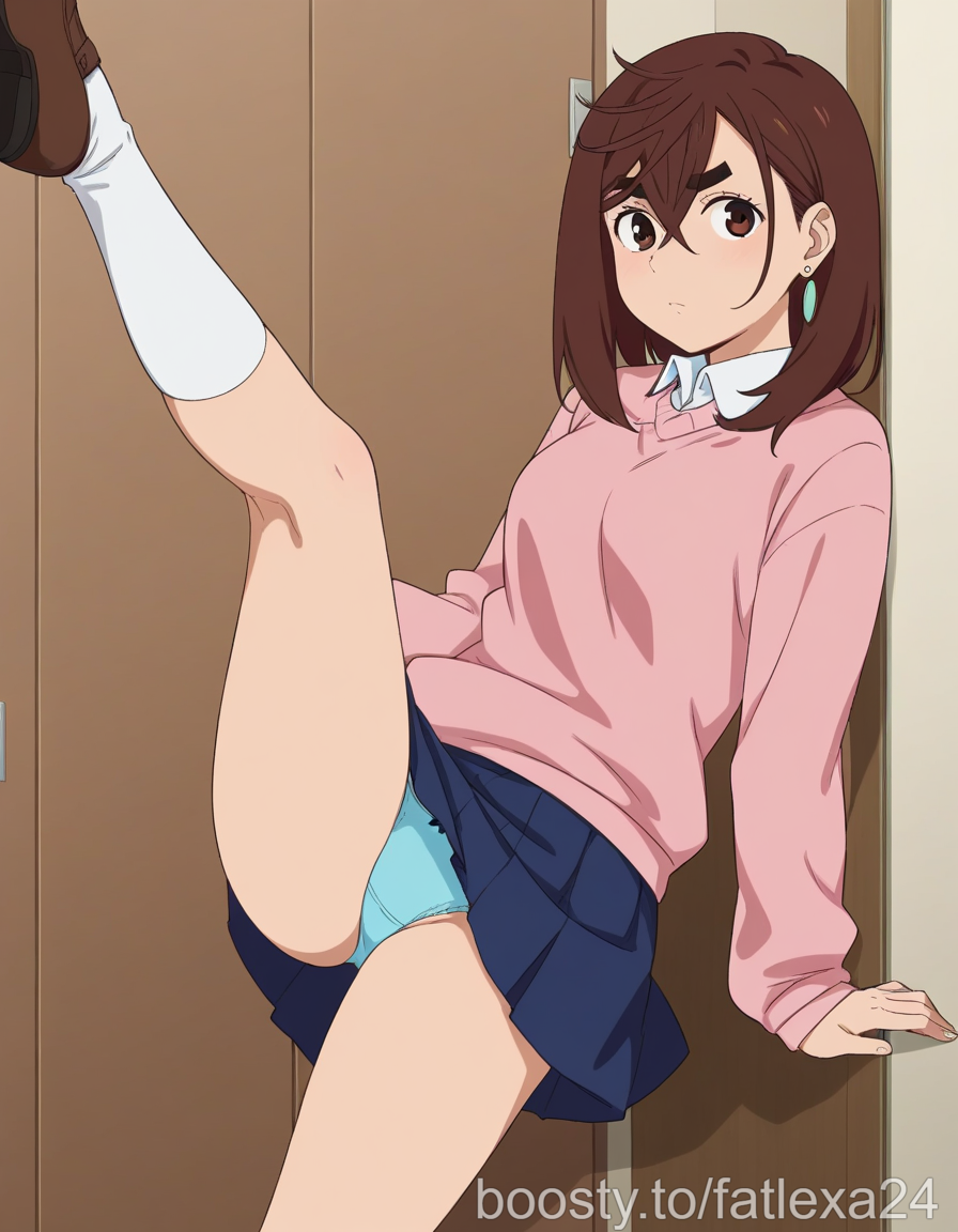 ayase_momo dandadan girl legs nsfw panties skirt thighs