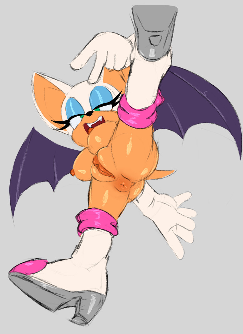 2d, big breasts, breasts, female, furry, mobian, mobian (species), mobian bat, nude, rouge the bat, sega, sonic (series), sonic adventure 2, sonic the hedgehog (series), tagme