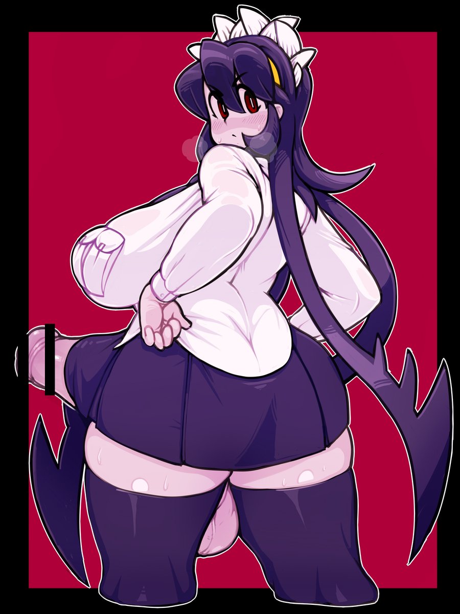 bar censor, big breasts, censored, equine penis, filia (skullgirls), futa only, futanari, horsecock, samson (skullgirls), sarikyou, shioinu kemushi, shirt pocket, skullgirls