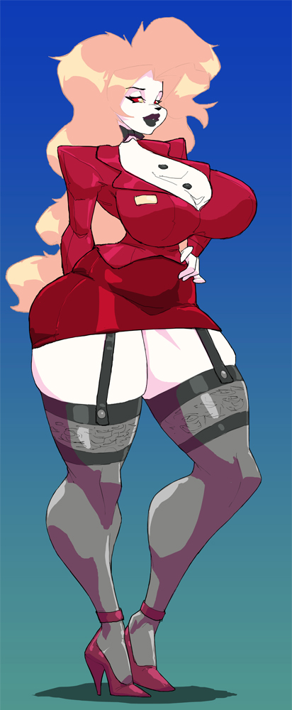 ass, big ass, big breasts, breasts, bust, busty, charlie morningstar (hazbin hotel), chest, curvaceous, curvy, curvy figure, digital media (artwork), female, hazbin hotel, hips, hourglass figure, huge ass, huge breasts, large ass, large breasts, legs, mature, mature female, slim waist, theoverloader, thick, thick hips, thick legs, thick thighs, thighs, voluptuous, waist, wide hips