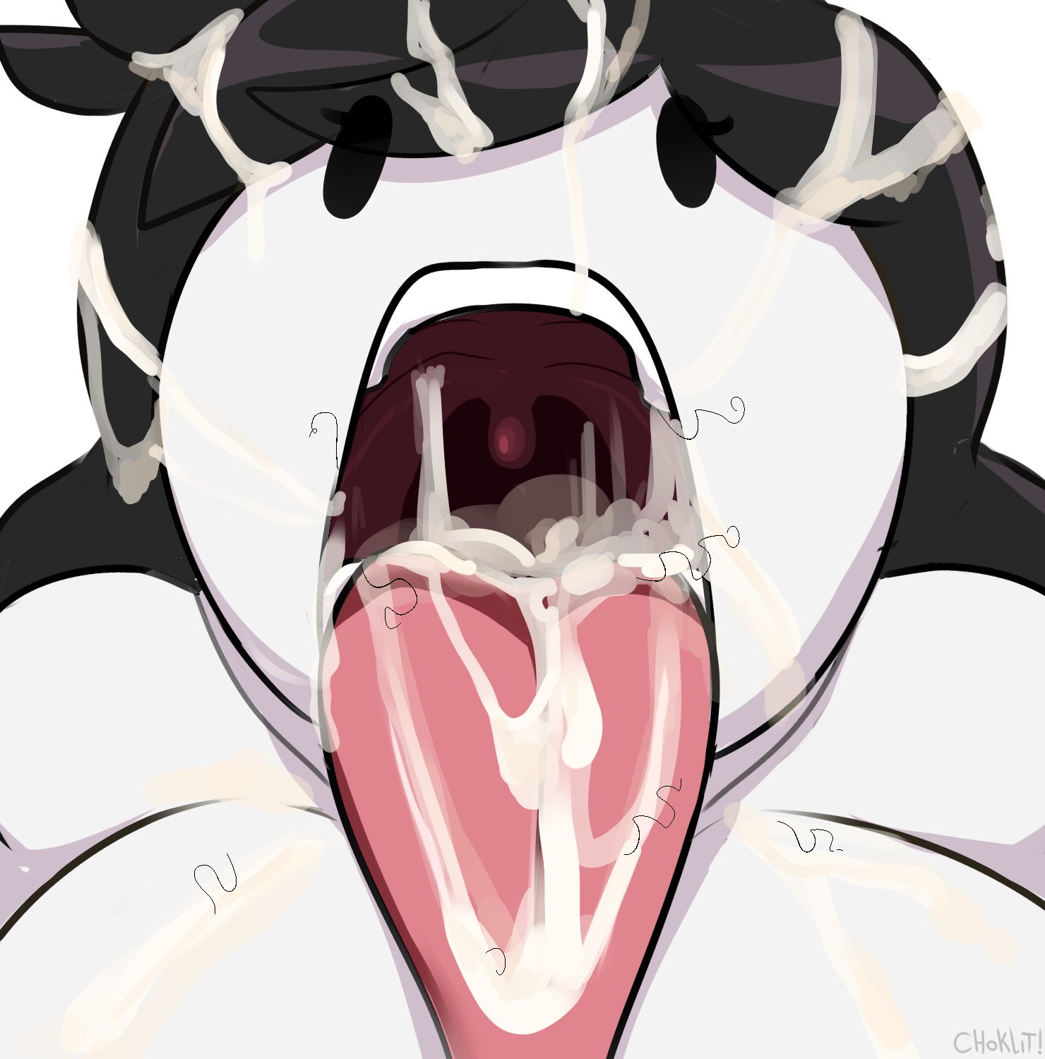 1girls, ahe gao, breasts, bukkake, cum, cum in mouth, cum inside, cum on face, cum on tongue, female, jaiden animations, jaidens mom, large breasts, light skin, light-skinned male, male, open mouth, stray pubic hair, tasteofchoklit, tongue, tongue out, virtual youtuber