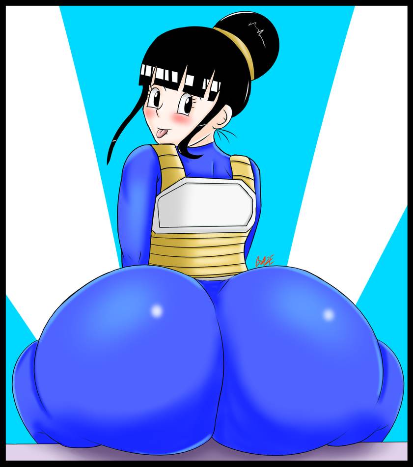 1girls ass battle_armor big_ass big_butt bimbo black_hair blaze_(artist) bodysuit bottom_heavy bubble_ass bubble_butt butt chichi clothed clothed_female clothing dat_ass dragon_ball dragon_ball_super dragon_ball_z eyelashes fat_ass favorite female female_focus female_only from_behind fully_clothed hair hair_bun huge_ass huge_butt human human_only looking_at_viewer looking_back plump_ass presenting presenting_ass presenting_butt presenting_hindquarters shounen_jump signature simple_background solo solo_female tagme tease teasing thick_thighs tongue_out vegeta_(cosplay) wide_hips